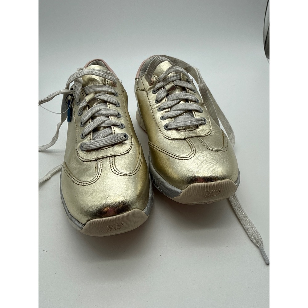 Johnston & Murphy XC4 Shoes Womens 6 golf Gold Metallic Waterproof Sneakers NWT - Picture 8 of 11